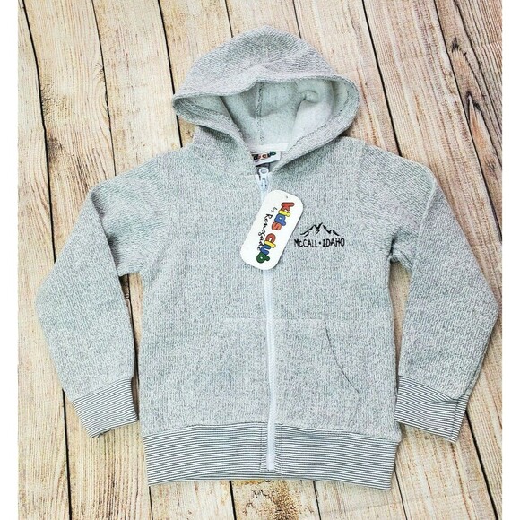 Kids Club by Renegade McCall Idaho Gray Zipper Hoodie Size 3T - Picture 1 of 4
